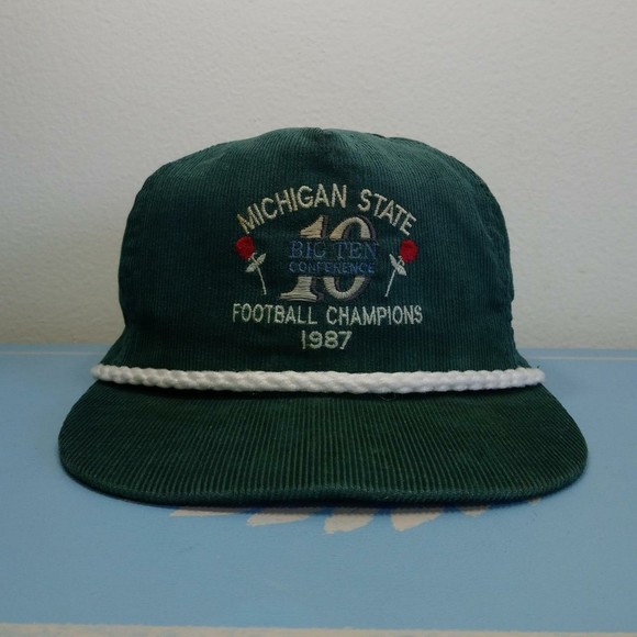 American Vintage Other - Vintage 1987 Michigan State University Spartans Big 10 Rose Bowl Courduroy Hat